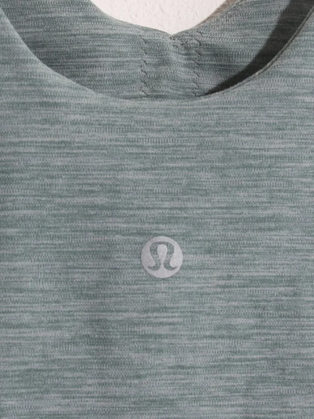 Lululemon Align Tank Crop Top Heathered Tidewater Teal Nulu Built-In Bra Size 8